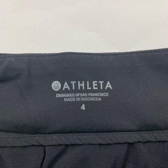 Athleta Black Quick Dry Nylon Bermuda Shorts 4 - Picture 2 of 6